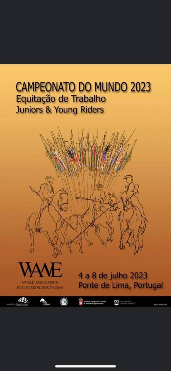 Haras de castries au championnat du monde Equitation de travail au Portugal juillet 2023
